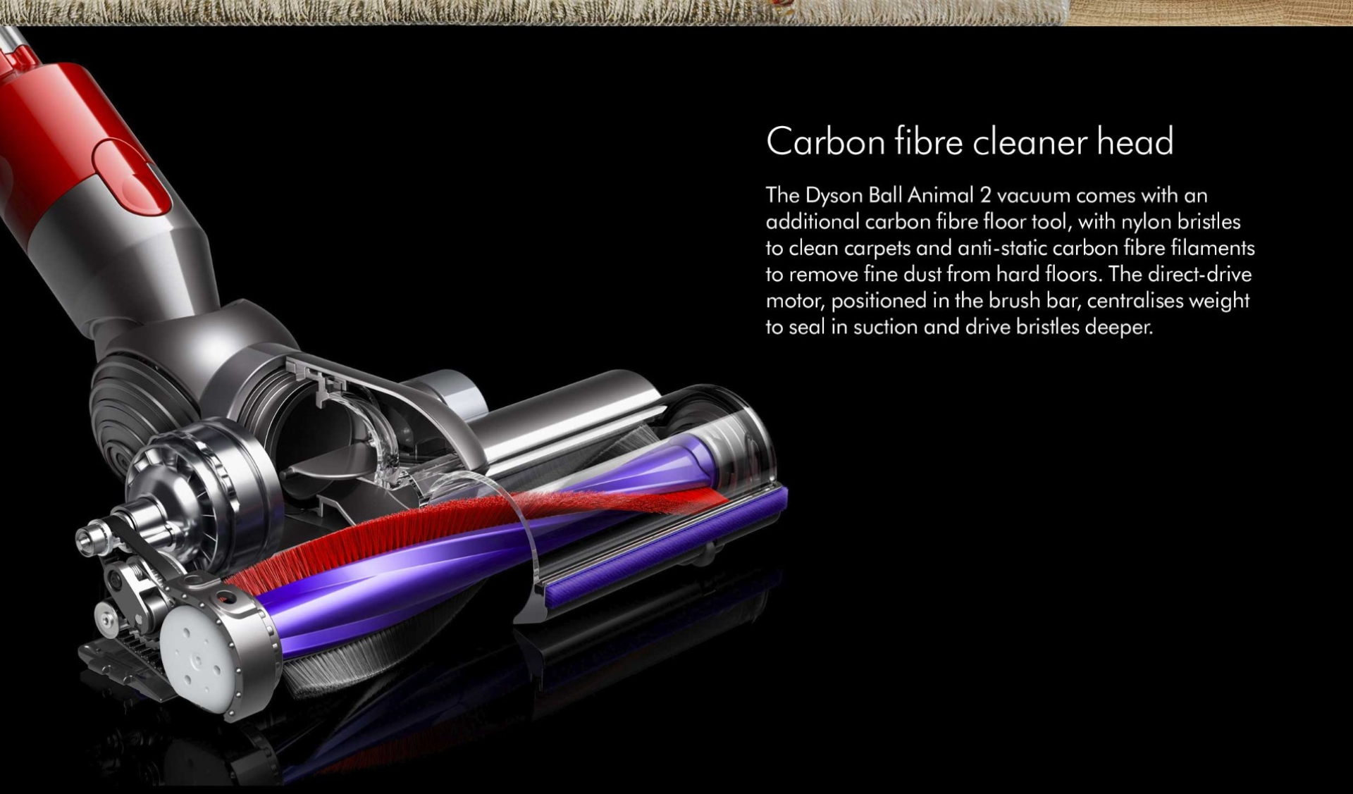 carbon fibre cleaner head