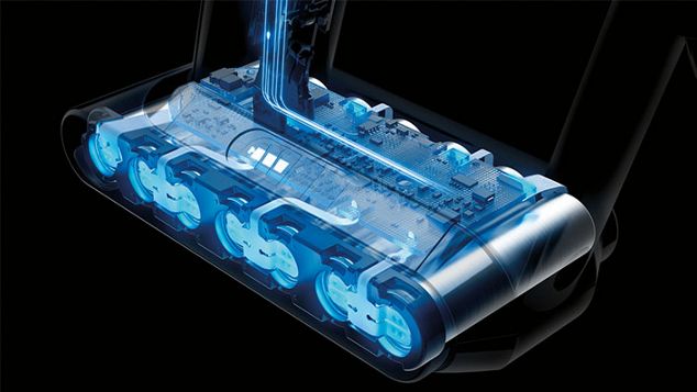 The seven-cell, lithium-ion battery.