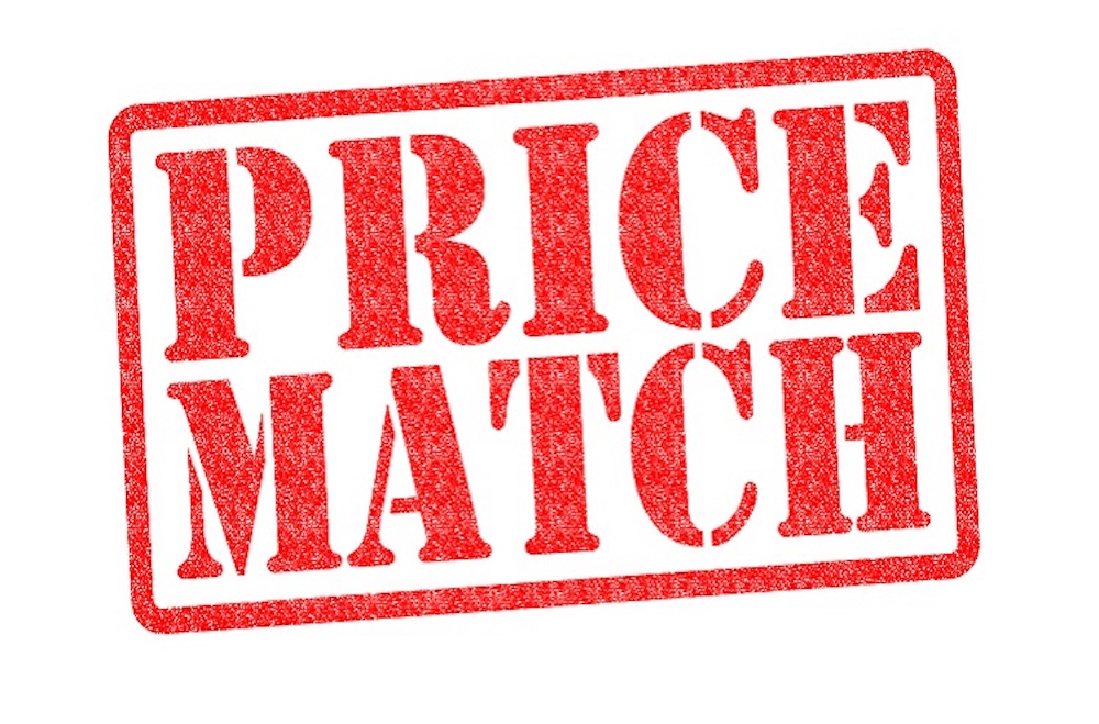 The Price Match Stamp.